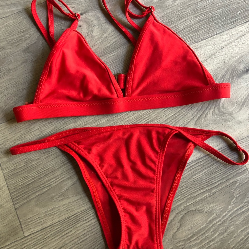 Red Triangle Bikini